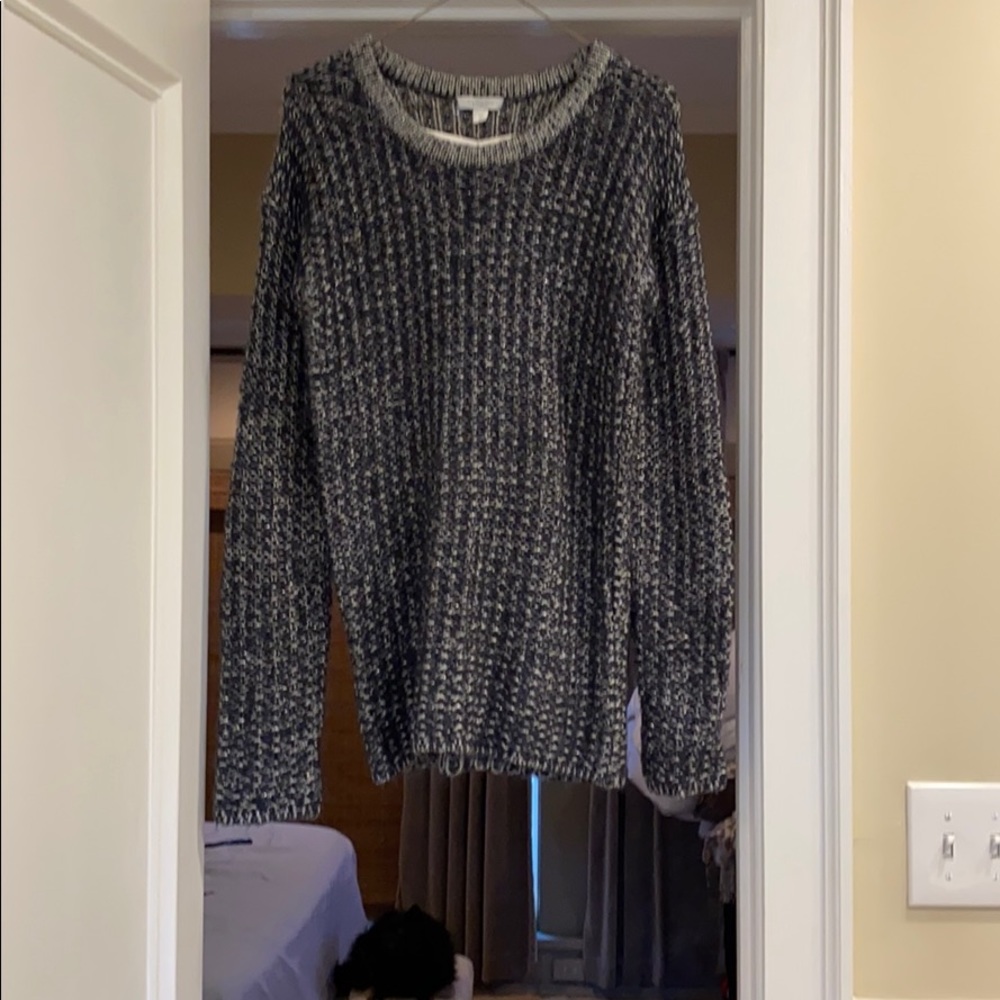 Blue and silver big sweater